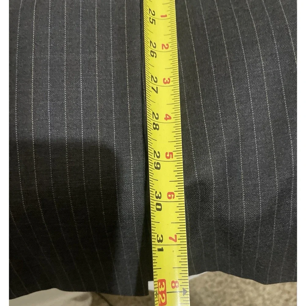 Ralph Lauren Men's 50R Charcoal Pinstripe Wool Sports Coat Blazer